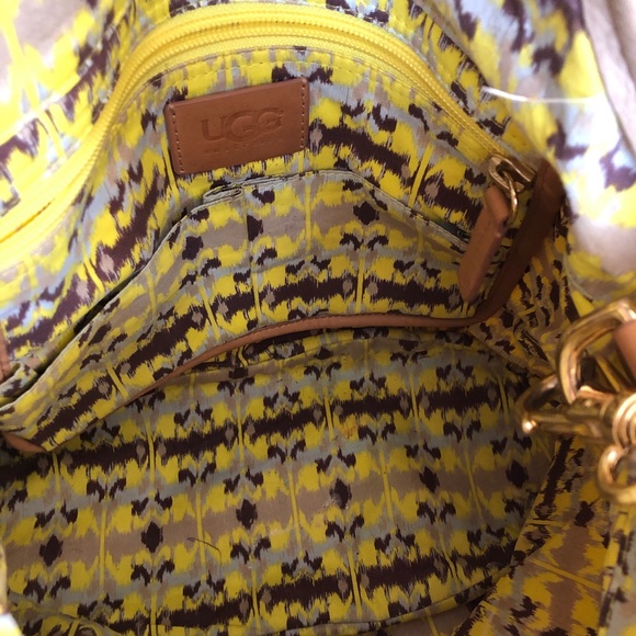 UGG leather and textile tote purse - Picture 5 of 7